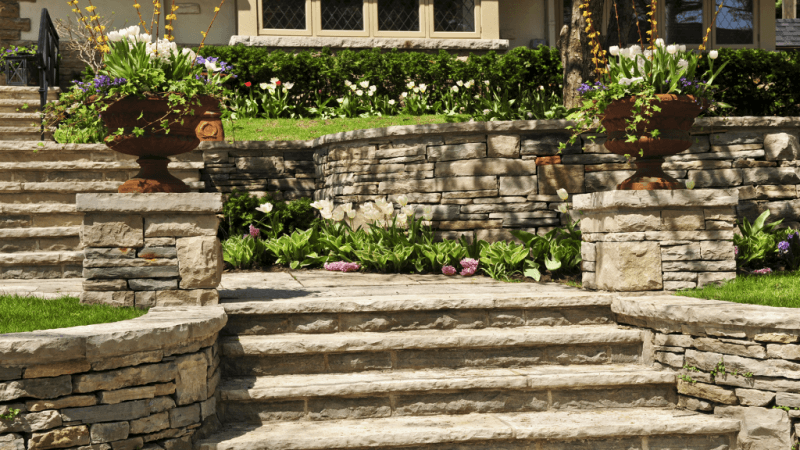 retaining walls, garden walls dayton - kettering oh